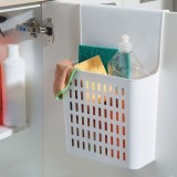Coș Depozitare Dulap Suspendat, Model Plastic, Culoare Albă, Dimensiuni 24x12.5x35.5cm