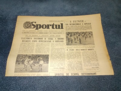 ZIARUL SPORTUL 1 IUNIE 1983 foto