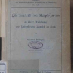 DIE INSCHRIFT VON SKAPTOPARENE IN IHRER BEZIEHUNG ZUR KAISERLICHEN KANZLEI IN ROM-FRIEDRICH PREISIGKE