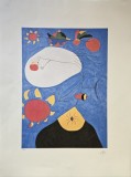 Joan Mir&oacute; - Portrait IV, litografie originala