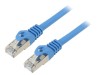 Patch cord F/UTP 6 litat CCA PVC albastru 10m 26AWG, Lanberg