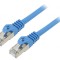 Patch cord F/UTP 6 litat CCA PVC albastru 10m 26AWG