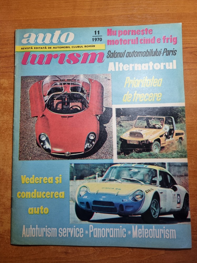 revista autoturism noiembrie 1970art. si foto muntele mic arhiva