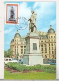 bnk fil Bucuresti - Statuia lui Gh Lazar - maxima Bucuresti 1979