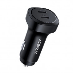 Încărcător auto 72W 2x USB-C PPSPD Quick Charge 3.0 AFC FCP negru B2 negru Acefast