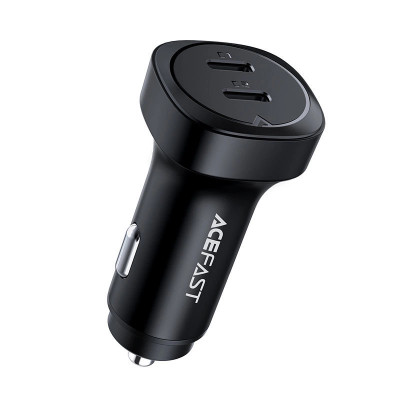 &amp;Icirc;ncărcător auto 72W 2x USB-C PPSPD Quick Charge 3.0 AFC FCP negru B2 negru Acefast foto