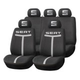 Set Huse Scaune Universale HLX1 Compatibile cu Seat &ndash; Negru/Gri