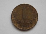 1 DINAR 1938 IUGOSLAVIA, Europa