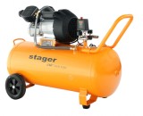 Compresor aer Stager Air 36D100, 100L, 10bar, 356l min, monofazat, angrenare directa