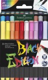 Cumpara ieftin Brush pens, set 20 culori, Black edition, Faber-castell