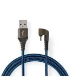 Cablu USB 2.0 A tata - USB Type C tata conector gaming 180 1m NEDIS