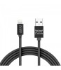 Cablu de date iPhone lightning 1m negru cu iluminare LED rosu delight