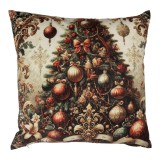 Cumpara ieftin Perna decorativa Craciun Bradut poliester multicolor 45x45x4 cm