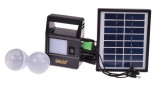 Panou Solar 2 Becuri incarcare telefon USB lanterna lampa GD8030, Fotovoltaic