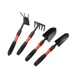 Set 4 unelte de gr&Auml;din&Auml; cu m&Atilde;&cent;ner extensibil, o&Egrave;el carbon, pentru plantare &Egrave;i &Atilde;ngrijire sol, negru