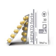 VETAPRO HEPATO FORTE 30TAB CUT SUPORT HEPATIC CAINI SI PISICI