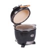 Grill ceramic cu carbuni JUNIOR Pro Serie 2.0 negru, Monolith Essential GrillCooking