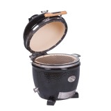 Grill ceramic cu carbuni JUNIOR Pro Serie 2.0 negru, Monolith Essential GrillCooking