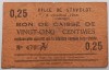 Belgia, 25 Centimes 1915