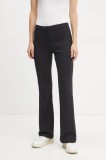 Marc O&#039;Polo pantaloni femei, culoarea albastru marin, evazati, high waist, 500300219009
