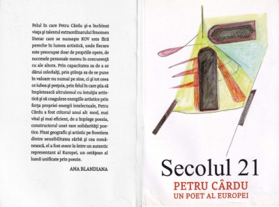 Secolul 21_PETRU C&amp;Acirc;RDU, UN POET AL EUROPEI foto