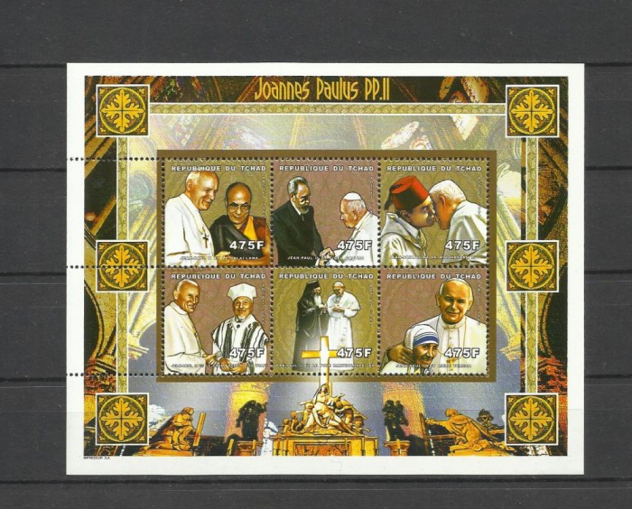 CHAD 1999 PERSONALITATI PAPA IOAN PAUL II