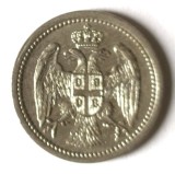 SERBIA REGAT 10 PARA 1912 AUNC, Europa, Nichel