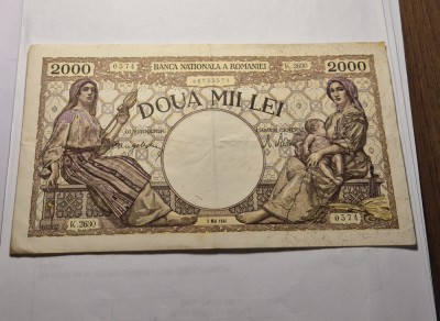 2000 lei 1944 Mai foto