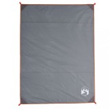 Cumpara ieftin Patura de picnic cu tarusi, gri si portocaliu, 205x155 cm