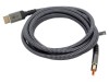 Cablu DisplayPort textil Goobay 3m gri, cod 75686