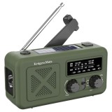 Radio multifunctional solar Kruger&amp;Matz 2000 mAh cu lanterna