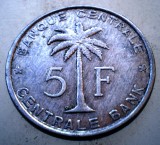 7.748 CONGO RUANDA URUNDI 5 FRANCS 1959, Africa, Aluminiu