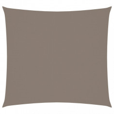 vidaXL Pânză parasolar, gri taupe, 2x2 m, țesătură oxford, pătrat