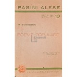 M. Eminescu - Poeme populare (Editia: 1942)