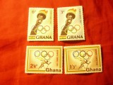 Serie Ghana 1960 - Olimpiada Roma , 4 valori