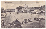 3129 - TARGU-SECUIESC, Covasna, Market - old postcard, CENSOR - used - 1917