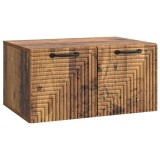 vidaXL Oglindă TV montată pe perete Lemn vechi 59,5 x 41 x 30 cm 898683