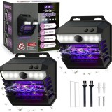 Cumpara ieftin Set 2 Lampi Uv Anti Tantari Birai Solarguard 2In1, 365-395Nm, Lampa Uv Insecte Exterior, Solar + Incarcare Usb, Waterproof Ip65, Protectie Tantari Si