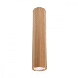 Lustră De Tavan Zeke Din Lemn De Stejar, Cu 1 Bec Geometric Scandinav De Interior