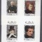 Ras Al Khaima 1969 Composers on paintings 4 mini sheets MNH M.202