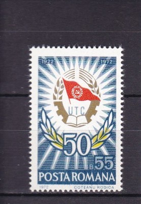 ROMANIA 1972 LP 786 SEMICENTENARUL U.T.C. MNH foto