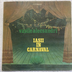 vasile alecsandri iasii in carnaval teatru comedie dublu disc 2 lp vinyl EXE NM