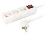 Prelungitor cu 3 Prize 230V 16A Alb