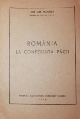 ROMANIA LA CONFERINTA PACII foto