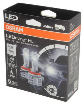 Led Osram H11 12V 14W PGJ19-2 6000K LEDriving HL 67211CW foto