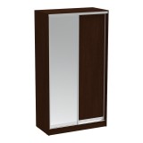 Cumpara ieftin Dulap dormitor cu oglinda Korredor Pako World Maro inchis 120x60x220 cm