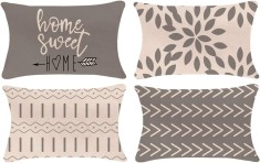 Huse de perna YLL 18x18, Huse de perna pentru canapea, Huse de perna decorative pentru exterior, set de 4 pentru canapea extensibila ?i ma?ina 18x18 i foto