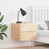 VidaXL Noptieră cu sertar Maro 39 x 34 x 33 cm Lemn masiv de pin 873505