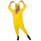 Pijama tip salopeta pentru adulti, model Pikachu, marime S Household NewTrend