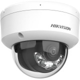 Camera de supraveghere IP Dome 6MP Hikvision DS-2CD2163G2-LIS2U(2.8MM), lentila fixa 2.8mm, iluminare min: Color: 0.005 Lux (F1.6, AGC ON),0 Lux cu lu